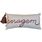 Almofada Baguete com Frase Coragem em Marrom Fundo Creme 52 x 24 cm
