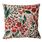 Almofada Floral Jardim Encantado Vermelha e Rosa 45x45cm com Enchimento
