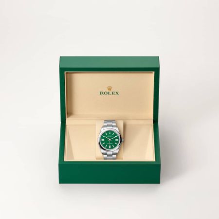 Oyster Perpetual | Oyster, 41 mm, aço Oystersteel