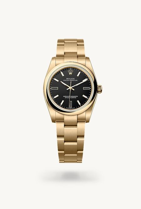 Oyster Perpetual | Oyster, 34 mm, ouro amarelo