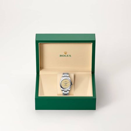 Oyster Perpetual | Oyster, 34 mm, aço Oystersteel