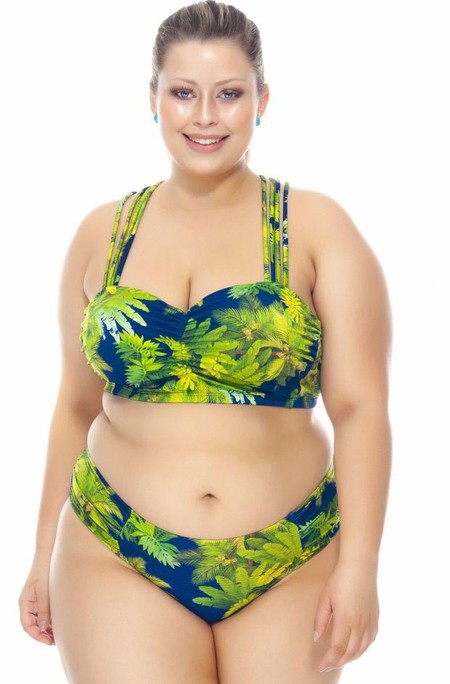 Calcinha Plus Size Franzida Nas Laterais Coqueiral