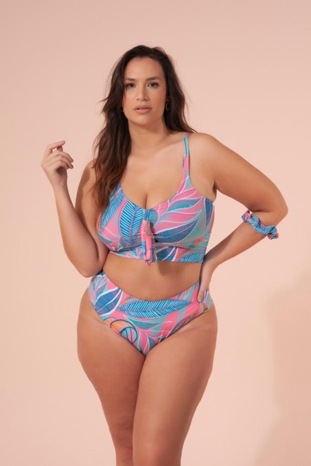 Sutiã Plus Size Corpete Com Laço Frontal, Paradise