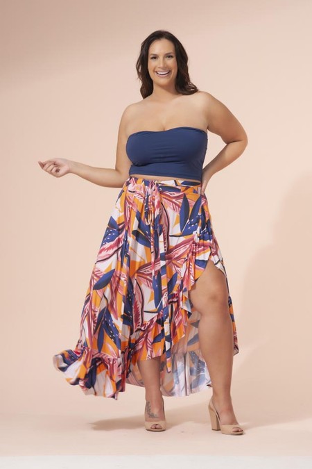 Sutiã Plus Size Faixa, Drapeado Nas Costas, Bojo, Azul Marinho