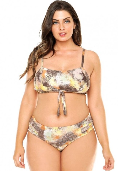 Calcinha Plus Size Franzida Nas Laterais Golden