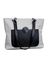 Bolsa Tote Duo Preto e Cru Prata | Edição limitada