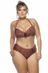 Calcinha Plus Size Drapeada Nas Laterais Na Cor Cobre