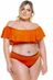 Calcinha Plus Size Reversível Preto E Açafrão