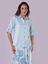 Camisa Listras Finas Azul Hortênsia