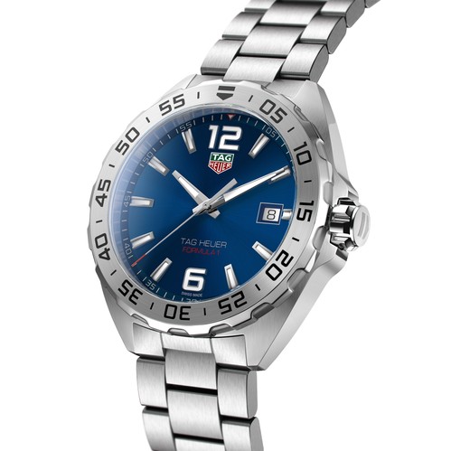 TAG Heuer Formula 1 Calibre Quartz Masculino Azul Couro Cron grafo