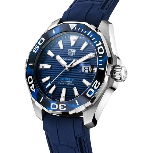 TAG Heuer Aquaracer Calibre 5 Autom tico Masculino Azul Borracha 3