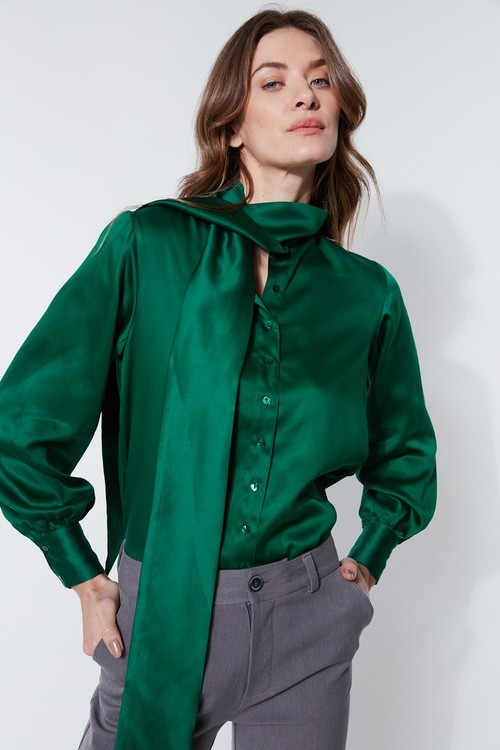 Camisa Laço Verde - Diana