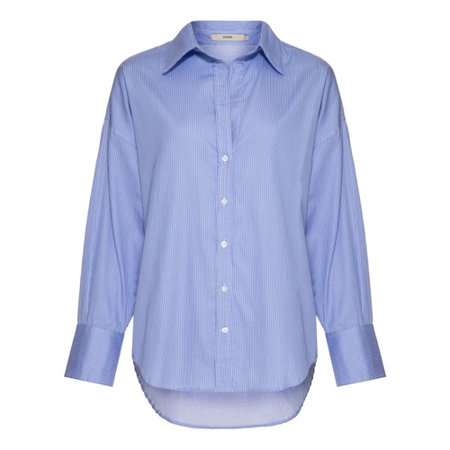 Camisa Listrada Azul Clássico - Lili
