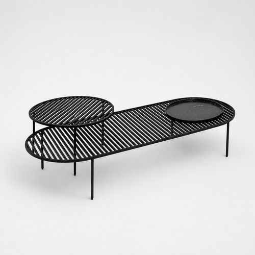 MESA  BISCO + GRELHA P com BANDEJA de 40 cm