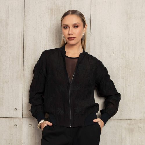 BOMBER CHIFFON BORDADO
