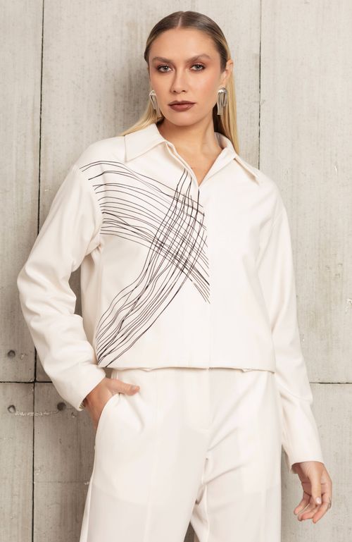 CASAQUETO SILK OFF WHITE