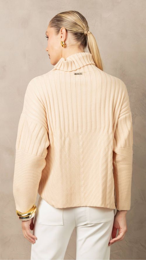 TRICOT GOLA ALTA NUDE