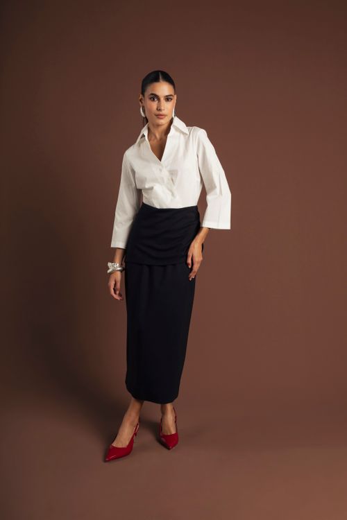 VESTIDO SOBREPOSIÇÃO CAMISA 