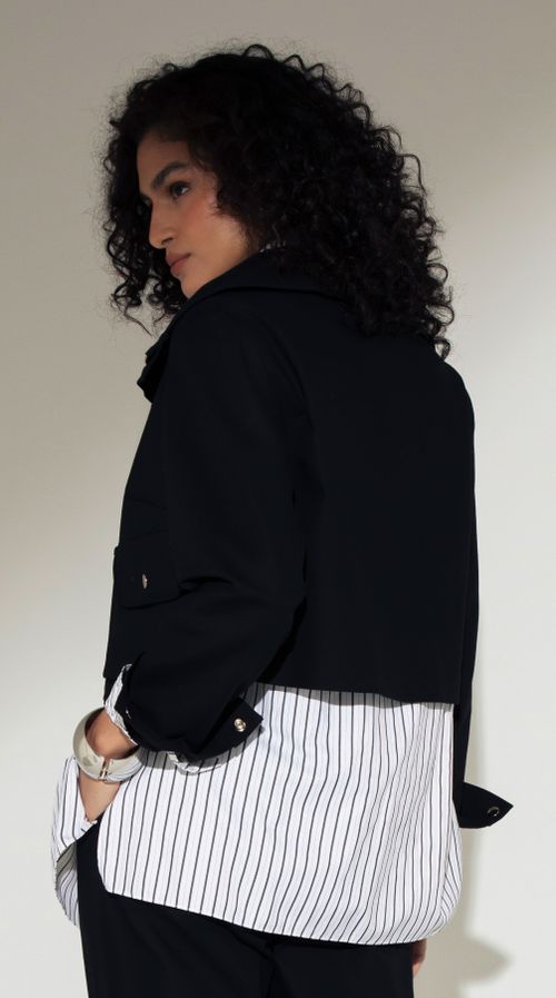 CASAQUETO BOX  PRETO