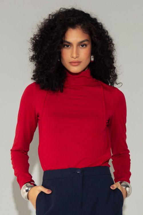 BLUSA MALHA SLIN VERMELHO