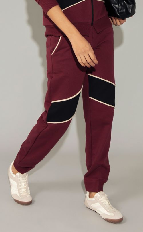 CALÇA MOLETINHO TRICOLOR