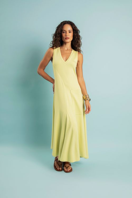 VESTIDO RECORTE BOLSO