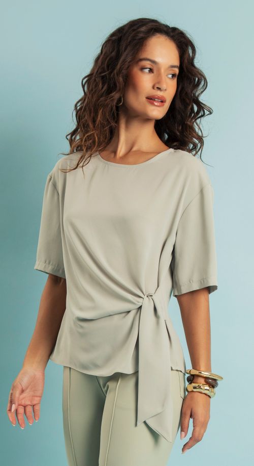 BLUSA LAÇO LATERAL