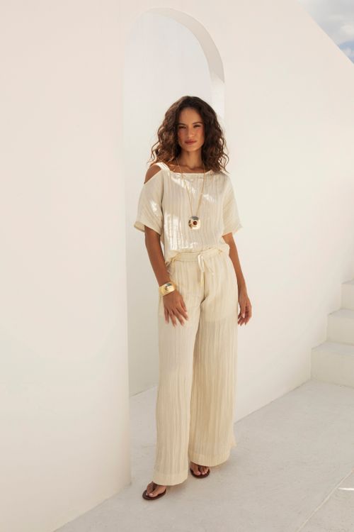 BLUSA DECOTE ASSIMETRICO
