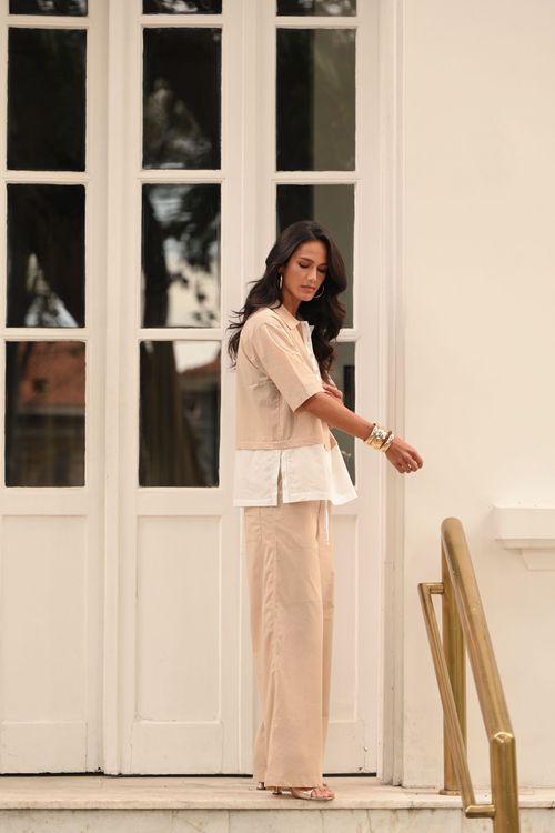 PANTALONA VOIL BICOLOR
