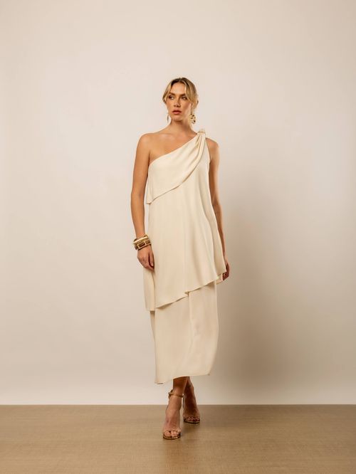 VESTIDO OMBRO CAMADAS