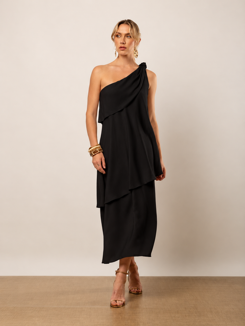 VESTIDO OMBRO CAMADAS