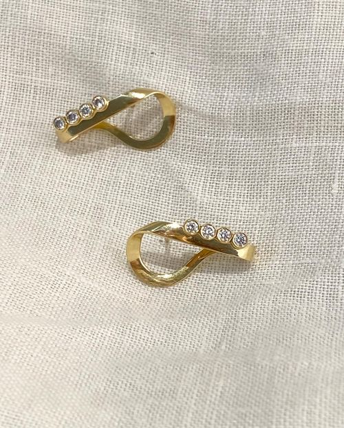 Intuição brinco com diamantes