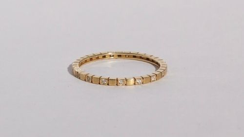 Wish Aliança Blocos com diamantes