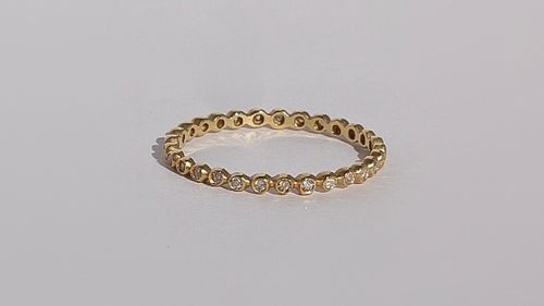 Wish Aliança Contas com diamantes