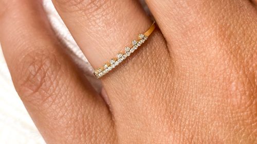 Wish Aliança Colline em ouro 18k e diamante