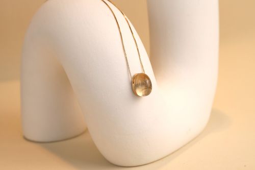 Luz Colar com Cristal Rutilado