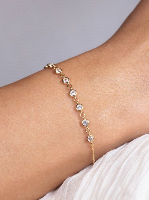 Pulseira Bunny Topazio Branco