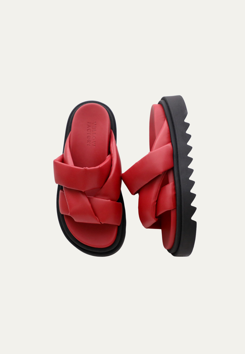 Sandália Puffer - Vermelho (sint)