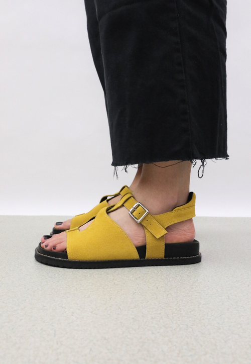 Sandália Poti - Camurça Amarelo