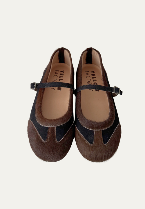 Flat Orchi - Preto/Pelo Café 