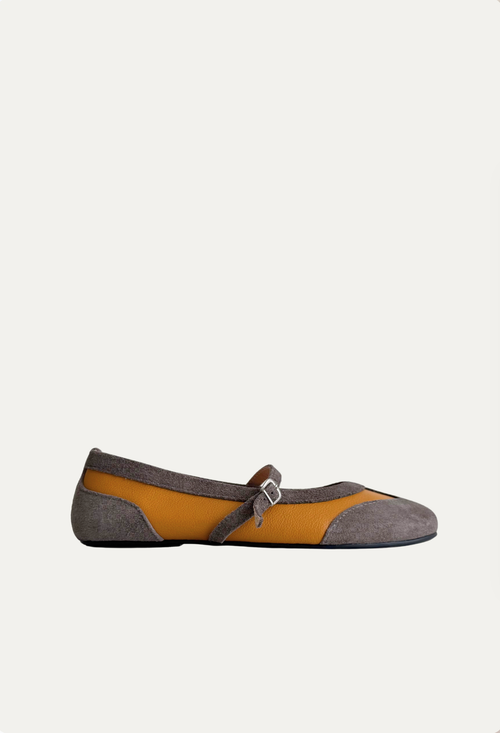 Flat Orchi - Laranja/Cinza