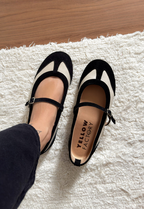 Flat Orchi - Preto/Butter 