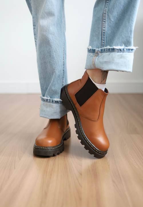 Bota Chelsea - Caramelo 