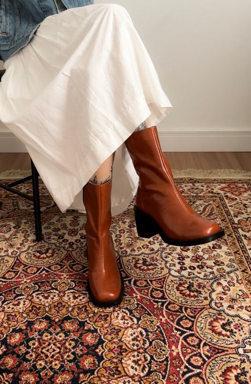 Bota Disco - Cognac