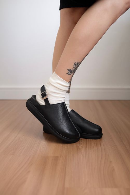 Clog Moni  - Preto 