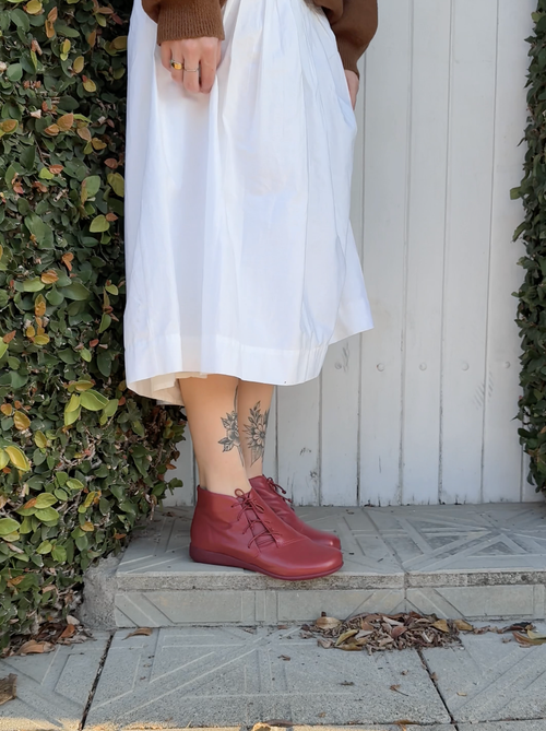 Botina Fleur - Vermelho
