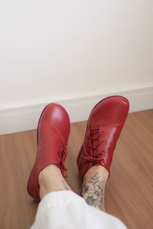 Botina Fleur - Vermelho