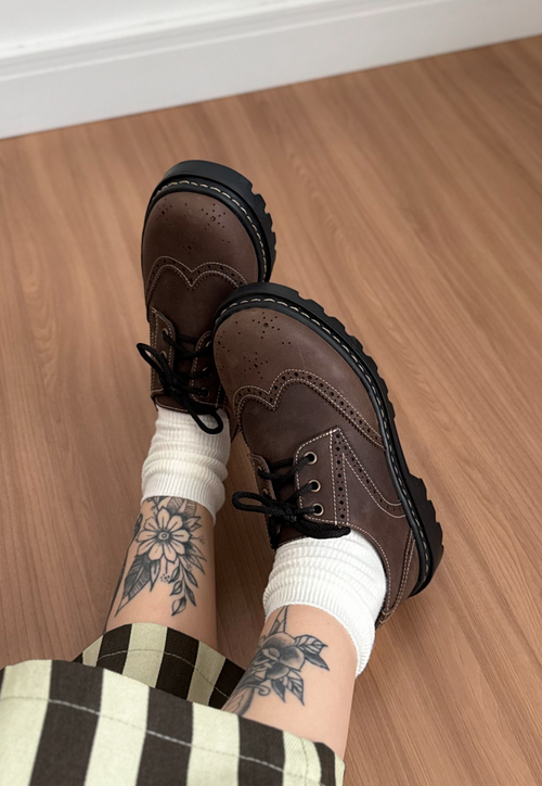 Oxford Brogue - Marrom Rústico