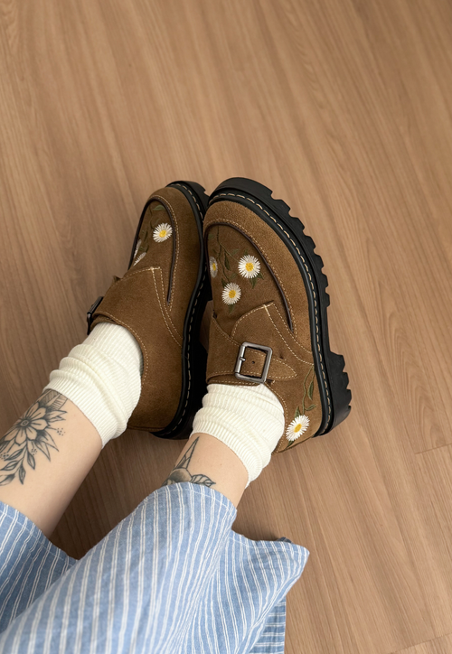 Sapato Daisy - Caramelo
