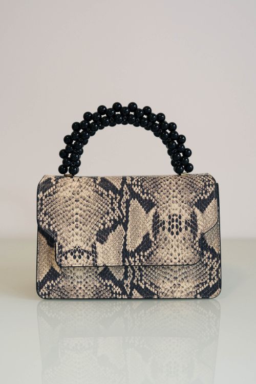 Bolsa Miranda Píton com Ágatas Pretas